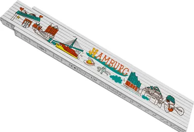 Produktbild von Hamburg Wimmelbild Meterstab aus Holz