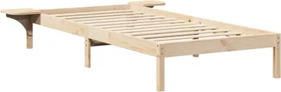 Zdjęcie produktu dla Łóżko Drewniane 75x190 Brązowe Rama Łóżka Jednoosobowe do Sypialni