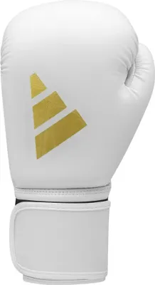 Produktbild von Adidas Speed 50 Boxhandschuhe weiß/gold 10oz