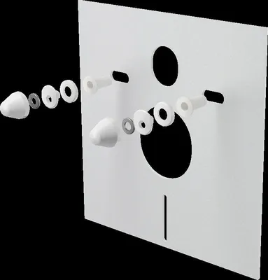 Produktbild von alcadrain Schallschutz für Wand-WC und Bidet mit Zubehör und Weißabdeckung