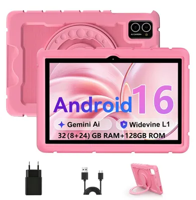 Produktbild von 2026 Tablet 10 Zoll Android 16 Tablet Widevine L1 32GB RAM+128GB ROM 2TB Rosa