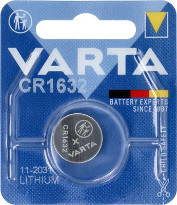 Obrázok produktu pre Varta 1x 3V CR 1632, Batéria na jedno použitie, CR1632, Lítium, 3 V, 1 kusov, 135 mAh