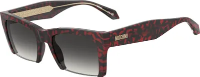 Produktbild von Moschino MOS196/S Red havana 53/21/140 Damen Sonnenbrillen