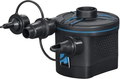 Image de Gonfleur Électrique à Piles Bestway Powertouch 62254, Débit 430 L/min, 3 Adaptateurs, Compact