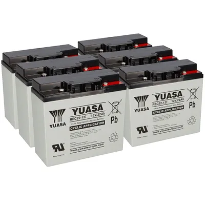 Produktbild von Bleiakku 72V 22Ah ( 6x 12V 22Ah REC22) kompatibel SXT Raptor V3 zyklenfest