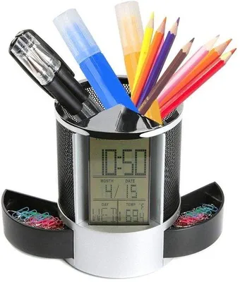 Produktbild von Büroorganizer mit LED, Timer und Thermometer