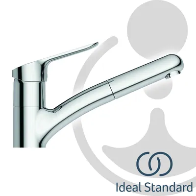 Produktbild von Ideal Standard Küchenarmatur Ceraflex BlueStart mit 1-Funktionsbrause, Ausladung 210mm BC143AA Chrom