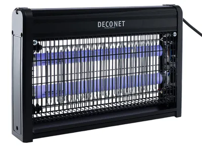 Image de Deconet lampe anti-insectes électrique LED 15W – Lampe UV anti-moustiques et mouches – portée 80 m² – économe en énergie