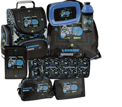 Produktbild von Joystick Schulranzen Set 7in1 Ranzen rucksack Federmäppchen Turnbeutel GAME