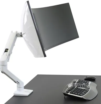 Produktbild von Ergotron 98-540-216, VESA-Adapter, Weiß, 19,1 kg, 75 x 75,100 x 100 mm, 124,5 cm (49"), -5 - 15°