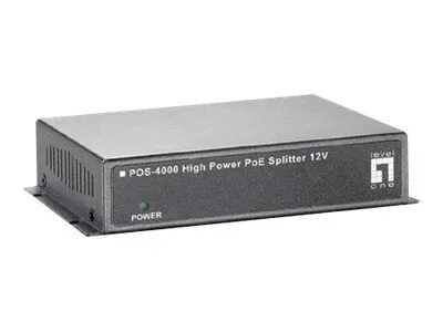 Obrázok produktu pre Sieťový rozdeľovač LevelOne POS-4000 Power over Ethernet (PoE) sivý