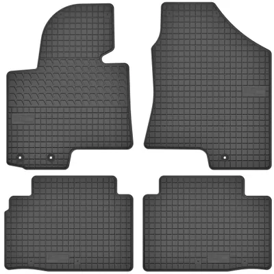 Obrázek produktu pro Gumové rohože vhodné pro Hyundai ix35 (2010-2015) Sada gumových rohoží černá + zátka