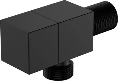 Produktbild von Avapax | Winkelanschlussventil - 1/2 X 3/8 - Messing - Matt Schwarz - Kollektion Cube