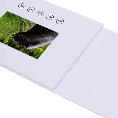 Produktbild von Video-Grußkarte, 5-Zoll-LCD-Bildschirm, 720P HD, 128 MB Speicher, Broschüre zum Jubiläum, Weihnachten