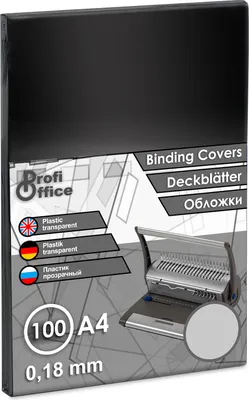 Produktbild von ProfiOffice 100 Deckblätter Klarsichtfolien , A4, 0,18 mm, transparent