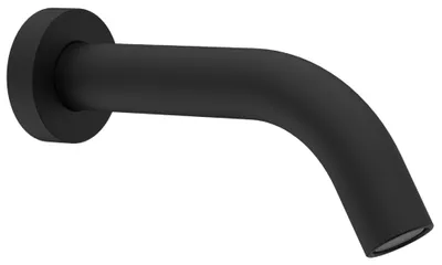 Productafbeelding van Sapho wanduitloop, rond, 174 mm, mat zwart