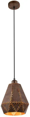 Produktbild von Pendelleuchte, Stahl rostfarben, H 140 cm