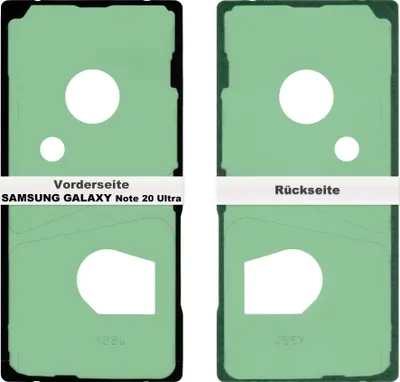 Produktbild von Samsung Galaxy Note 20 Ultra Akkudeckel Klebefolie Kleber Backcover Rahmen Batterie Glue Adhesive