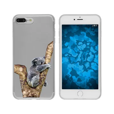 Produktbild von PhoneNatic Case kompatibel mit Apple iPhone 7 Plus / 8 Plus Silikon-Hülle Vektor Tiere Koala M9
