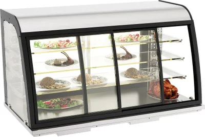 Produktbild von Einbauwärmevitrine 155L Schiebetüren