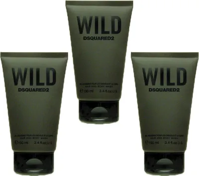 Produktbild von 3x Dsquared² Wild Hair and Body Wash 100 ml = 300 ml