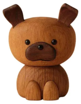 Produktbild von Lucie Kaas Holzfigur Hund Buller