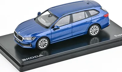 Zdjęcie produktu dla Skoda Superb IV Combi (2023) Blue Cobalt Metallic ABREX 1:43