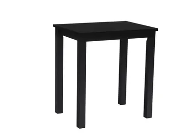 Produktbild von Woodroom Tisch Kota Hevea massiv schwarz lackiert 70x75x50 cm