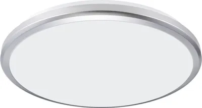 Produktbild von Außenleuchte LED IP54 D: 36,5 cm in Silber Weiß rund neutralweißes Licht 4200 K 3820 lm Deckenlampe außen