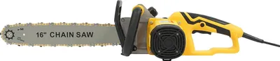Zdjęcie produktu dla Elektryczna pilarka łańcuchowa, moc 2000 W, 16-calowa prowadnica, regulacja bez użycia narzędzi