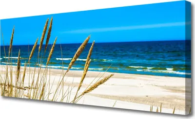 Produktbild von Tulup Leinwand-Bilder 125x50 Wandbild Canvas Kunstdruck Meer Strand Landschaft
