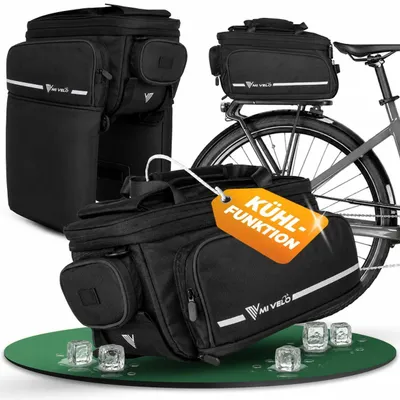Image de Elzusha - Sacoche de vélo pour porte-bagages, imperméable et robuste