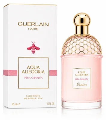 Produktbild von Guerlain Aqua Allegoria Pera Granita, Frauen, Sommer, 125 ml, Nicht nachfüllbare Flasche, Spray, ALCOHOL, AQUA (WATER), PARFUM (FRAGRANCE), LIMONENE, ETHYLHEXYL METHOXYCINNAMATE, LINALOOL,...