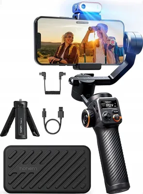 Zdjęcie produktu dla Hohem iSteady M6 Kit Stabilizator kamery smartfona Czarny