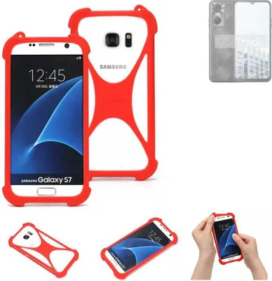 Produktbild von K-S-Trade Handy-Hülle kompatibel mit Tecno Pop 6 Pro Schutz-Hülle Bumper Silikon Schutz Hülle Cover Case Silikoncase Silikonbumper TPU Softcase