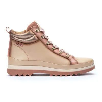 A single women's high-top sneaker is shown against a white background.