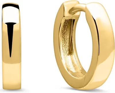 Produktbild von 8K Gold Creolen mit Klappverschlüssen