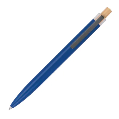 Produktbild von 5 Kugelschreiber aus recyceltem Aluminium / Farbe: blau
