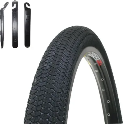 Kenda, K-1027, MTB, fietsband, zwart, 52-584 (27,5 x 2,10) 2 x bijpassende binnenbanden SV, incl. maxxi4you bandenlichter, 2 x