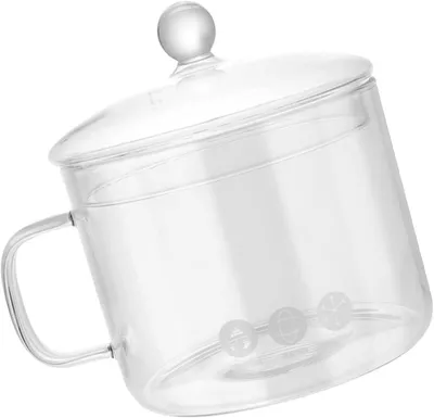 Produktbild von 1,5L Glas Kochtopf für Herd und Mikrowelle mit Deckel, für Herd, Mikrowelle, Küche, Suppe kochen