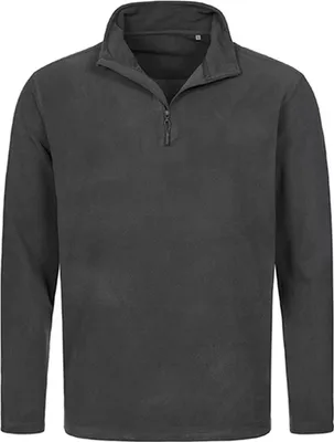 Immagine prodotto di Stedman ST5020 | Active Fleece Half Zip / Felpa da uomo | OEKO-TEX | WRAP - Colore: Grigio acciaio (tinta unita) - Taglia: XL