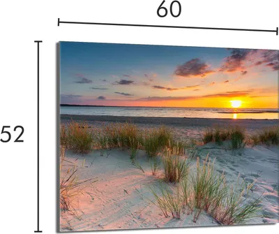 Produktbild von Glas-Herdplattenschutz 60x52 Beach
