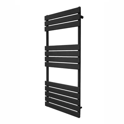 Obrázek produktu pro Plochý radiátor na ručníky - 1200 mm x 500 mm - černý