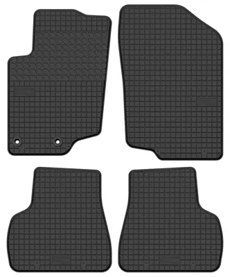 Zdjęcie produktu dla Dywaniki gumowe do Peugeot 207 2006-2012 (kombi/hatchback) – 4 szt., czarne, dopasowane – Wielganizator SolidTread