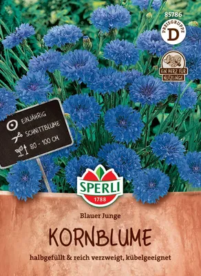 Produktbild von SPERLI Kornblumensamen Blauer Junge Centaurea cyanus 50 Pflanzen