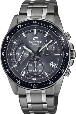 A close-up, studio shot of a men's wristwatch.