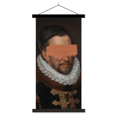Produktbild von MuchoWow® Textilposter Malerei - Gemälde - Alte Meister 90x180 cm mit schwarzem Rahmen - Dekoration Wohnzimmer