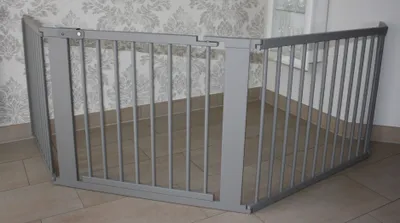 Produktbild von Schutzgitter Absperrgitter Türgitter Treppenschutzgitter 268 cm grau