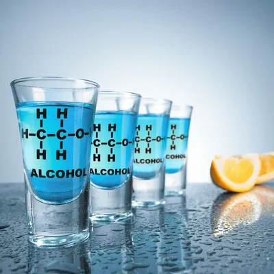Image de Mad Monkey - Verres à shot avec formule à l'alcool (set de 4)