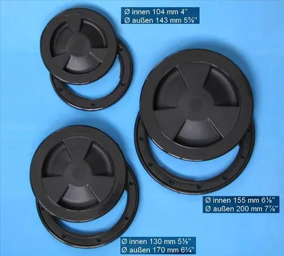 Immagine prodotto di Sportello di ispezione con chiusura a baionetta Ø 170 mm, nero
